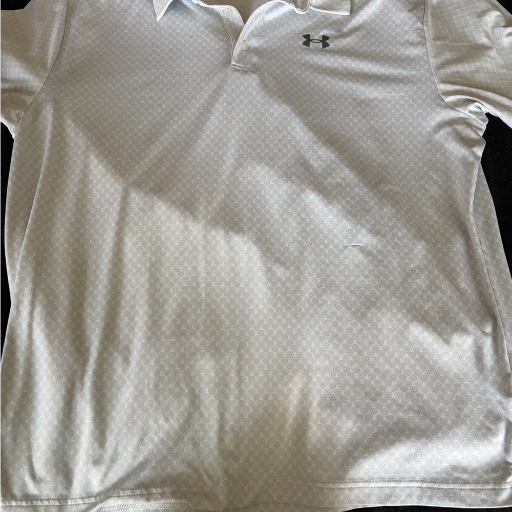 Under Armour Men's Light Gray Polo Shirt